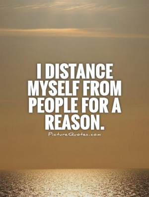 Distance Myself Quotes