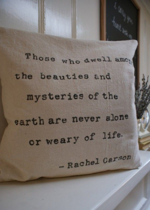 ... Quotes, Quotes Inspiration, Burlap Pillows, Rachel Carson Quotes