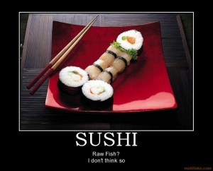 Motivational Poster Sushi
