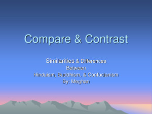 Compare Contrast Hinduism And Buddhism