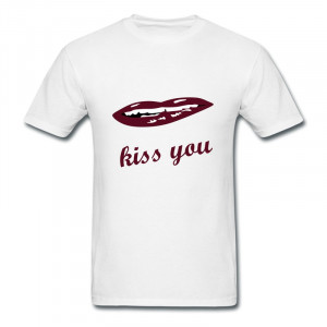 ... Tshirt Kiss Lips funny School quotes Tee Shirt Fitted Best Reviews
