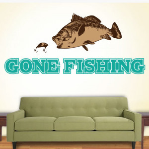 Gone Fishing | Wall Quote Decals