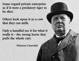 Winston Churchill private enterprise