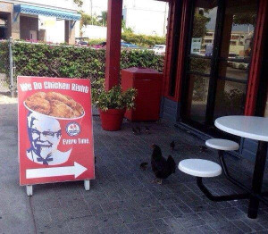 Outside KFC