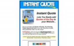 Pay for Instant Quote - Add Quotes of The Day To Your Website