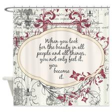 Inspirational Quotes Shower Curtains | Inspirational Quotes Fabric