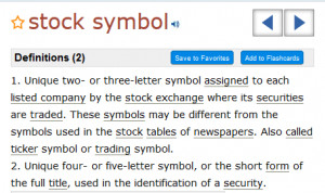 ... of stock symbols (ticker symbols) for the New York Stock Exchange