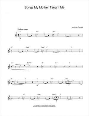 Antonin Dvorak Songs Mother