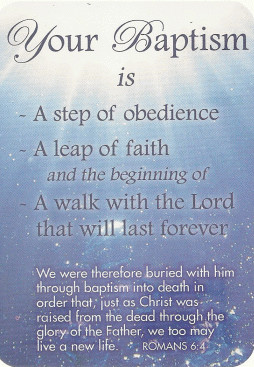 Bible Quotes For Baptism Cards