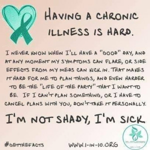 Having chronic illness quote