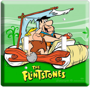 Details about FLINTSTONES CARTOON CAVE MAN CAR FRED & BARNEY RUBBLE ...