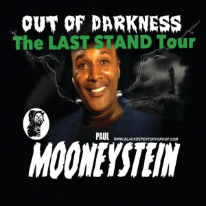 The flyer for Paul Mooney's upcoming show at the Black Repertory Group ...