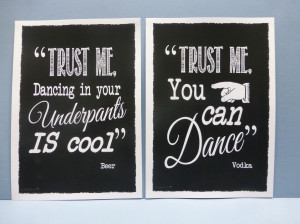 Beer & Vodka quotes - perfect for propping up on your bar!