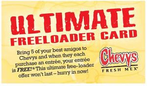 ultimate freeloader facts the ultimate freeloader card offers one ...