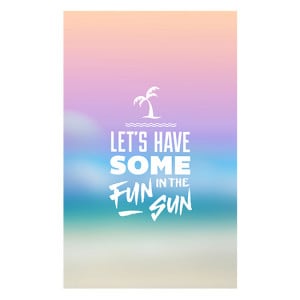Let’s Have Some Fun in the Sun Beach Quote Flip Case