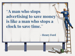 ... save money is like a man who stops a clock to save money - Henry Ford