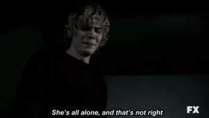 377 notes Source: everlarkisses #american horror story #tate #tate ...