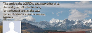Facebook Cover Photo Bible Psalm Quote (click to view)