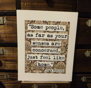 High Fidelity Home Movie Quote Print (p157)