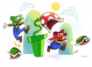 Desenhos Mario Luigi Para Colorir Jogos Super Bros