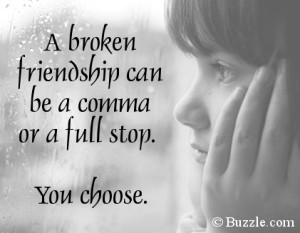 Quote on broken friendship