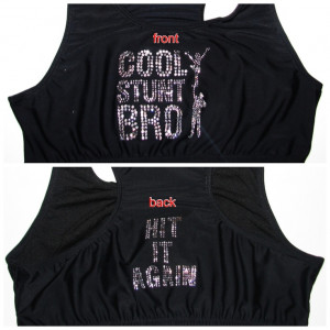 Cool Stunt Bro Hit it Again Rhinestone Sports Cheer Bra. $27.50, via ...