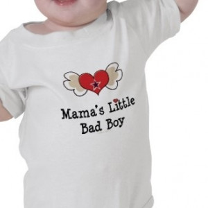 Mama's Little Bad Boy Funny Baby Onesie