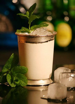 Classic Mint Julep, served in a frosted silver or pewter cup – c/o ...