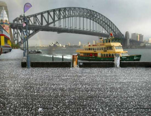 Sydney looks ugly under snow.