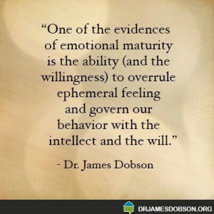 Emotional maturity