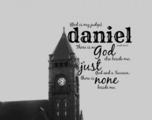 Bible name art Daniel quote Scriptu re verse baby print Christian boy ...