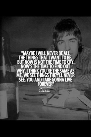 Lyrics From Oasis Live Forever Favourite Song Relates And