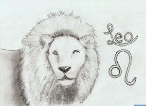 Leo Zodiac Sign Drawing