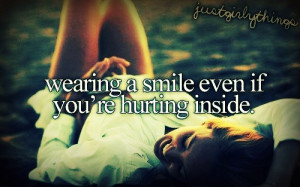 Hurting Inside Quotes Tagged: quotes, smile quotes,