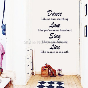2014 New Design Life Breath Away Removable Wall Sticker Wall Art Quote