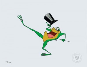 It's the singing frog, the one and only Michigan J. Frog!
