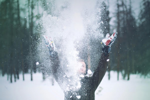 snow #throwing snow #portrait #mountains #tree #trees #snowing #cold ...