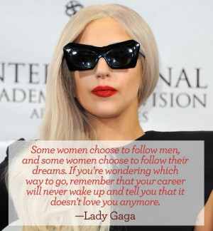 Lady Gaga may seem nuts, but she does make a good point.