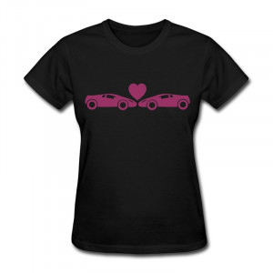 Printing Gildan Teeshirt Womens Sport Car Love Fun Quote T For Girls