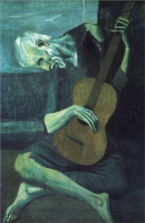 The old blind guitarist , 1903