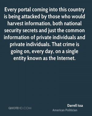 Every portal coming into this country is being attacked by those who ...