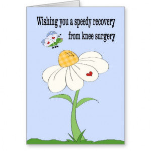 Knee Surgery Get Well Card