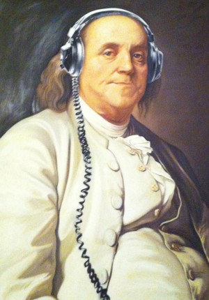 Ben Franklin as conceived by Mr Brainwash