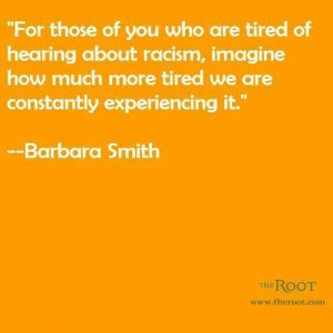 Racism quote - Barbara Smith