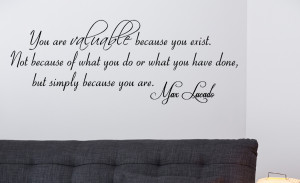 Max Lucado You are... Wall Decal Quotes