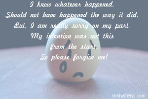 know whatever happened, Should