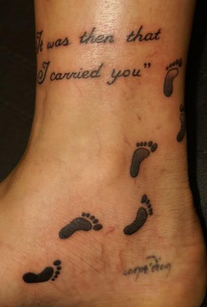 Foot Paw Tattoo On Foot