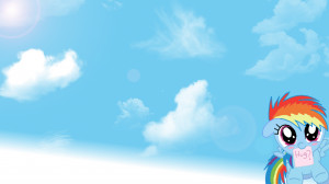 Cute rainbow dash wallpaper by theflofic D N O V