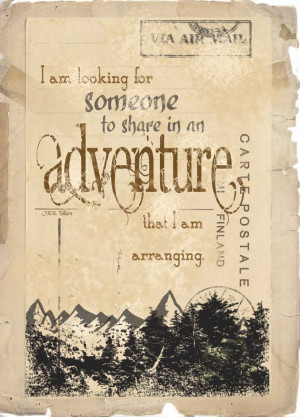 Hobbit Art Print, Typography, Quote Art, Tolkien, Fairytale, Adventure ...