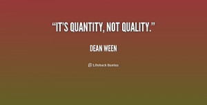 QUALITY Not Quantity Quotes
